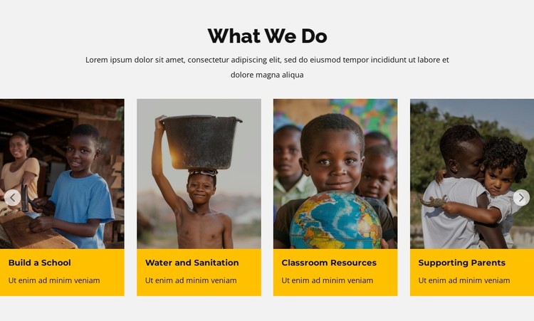 Donate to help children in Africa CSS Template