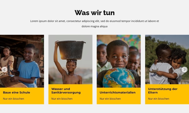 Spenden Sie für Kinder in Afrika CSS-Vorlage