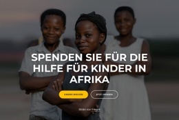 Wohltätigkeit Afrika