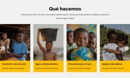 Dona Para Ayudar A Los Niños En África - Creador De Sitios Web Moderno