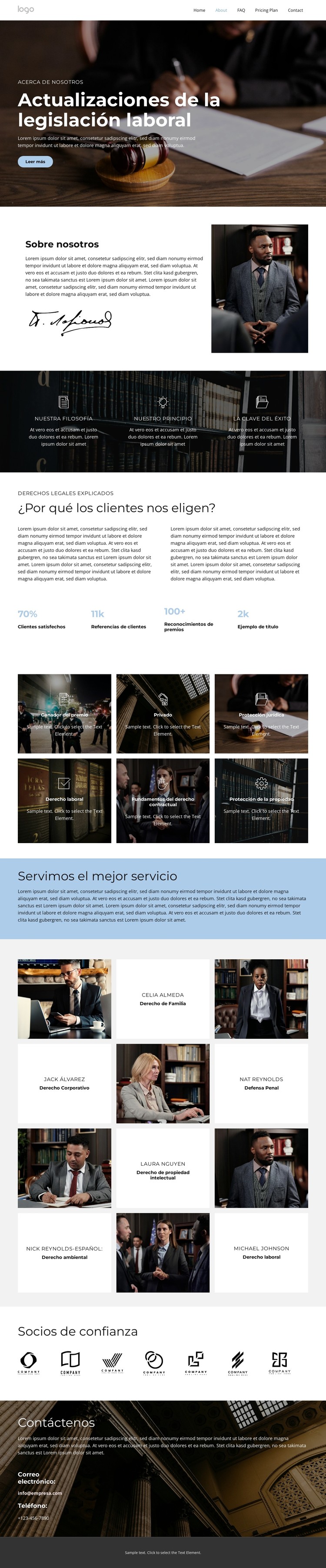 Desarrollo sostenible Plantilla CSS