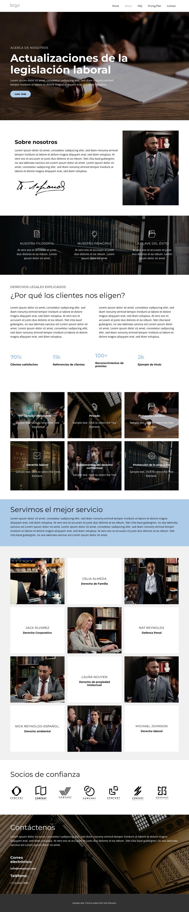 Desarrollo sostenible Plantilla HTML