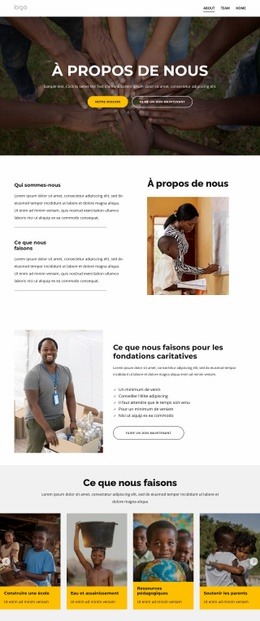 Organisation Caritative Pour Les Enfants – Créateur De Sites Web Pour Vous Inspirer