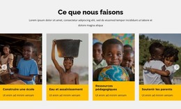 Faites Un Don Pour Aider Les Enfants En Afrique - Code Du Modèle HTML