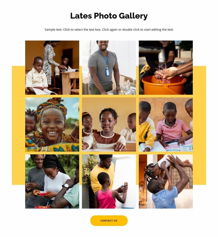 Lates photo gallery Homepage Design