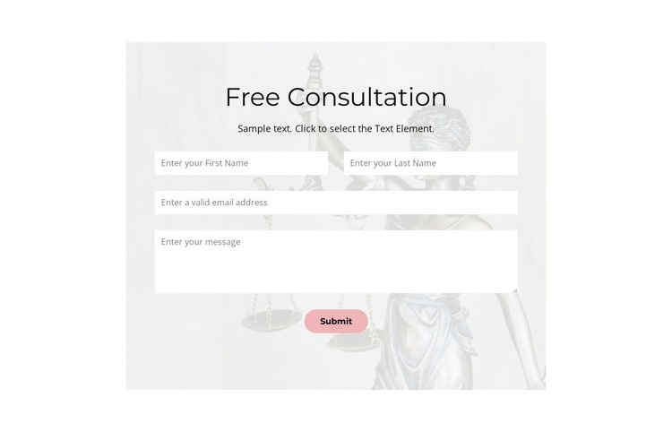 Specializes in divorce settlements Homepage Design