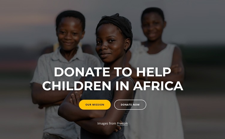 Charity Africa Html Website Builder