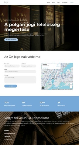 Kapcsolatfelvételi Oldal