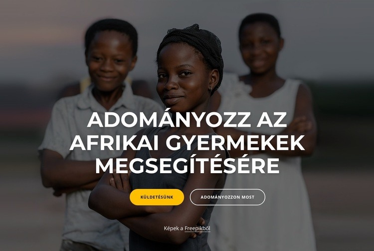 Jótékonysági Afrika HTML Sablon