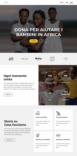 Dare Un Futuro Ai Bambini In Africa: Modello Joomla Facile Da Usare