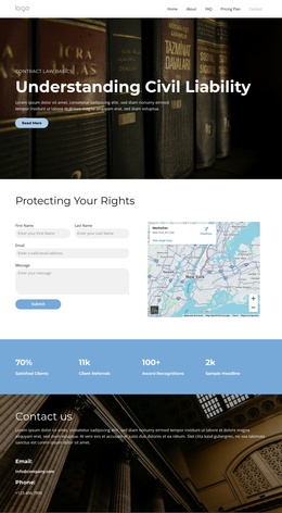 Legal Rights Explained - Joomla Theme