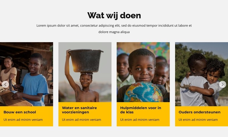 Doneer om kinderen in Afrika te helpen CSS-sjabloon