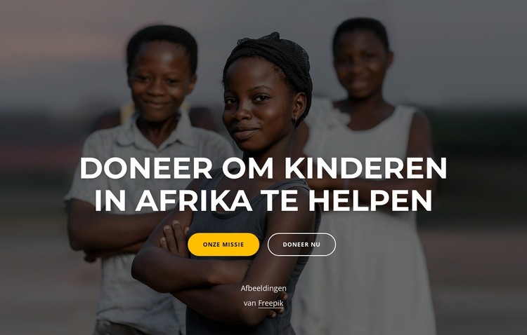 liefdadigheid Afrika HTML-sjabloon