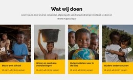 Doneer Om Kinderen In Afrika Te Helpen - Drag And Drop HTML Builder