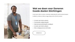 Een Liefdadigheidsorganisatie Of Liefdadigheidsinstelling - HTML Writer