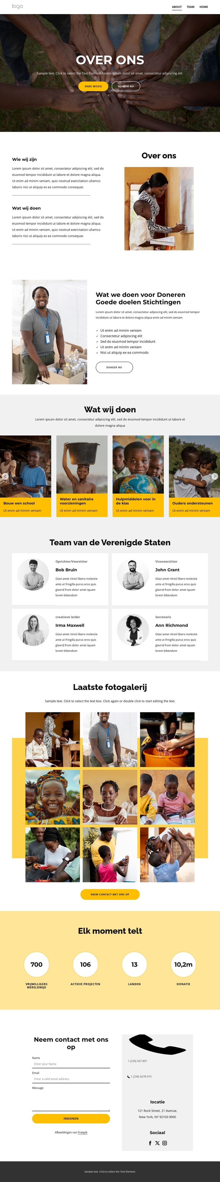 Goede doelenorganisatie voor kinderen WordPress-thema