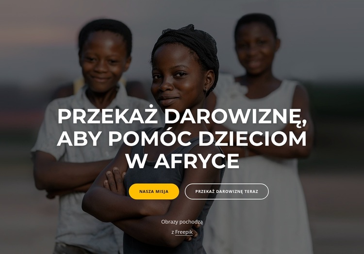 Charytatywna Afryka Motyw WordPress