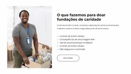 Uma Organização De Caridade Ou Instituição De Caridade - Inspiração Para O Design Do Site