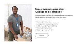 Uma Organização De Caridade Ou Instituição De Caridade Modelo De Site