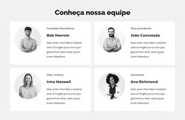 Nossa Equipe Especial - Modelo De Comércio Eletrônico