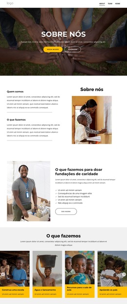 Fontes, Cores E Gráficos Personalizados Para Organização De Caridade Para Crianças