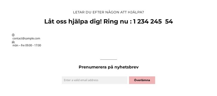 Bolagsstyrning HTML-mall