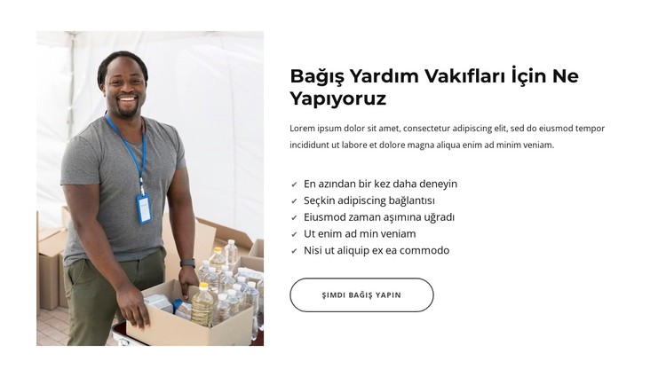 Hayır kurumu veya yardım kuruluşu CSS Şablonu