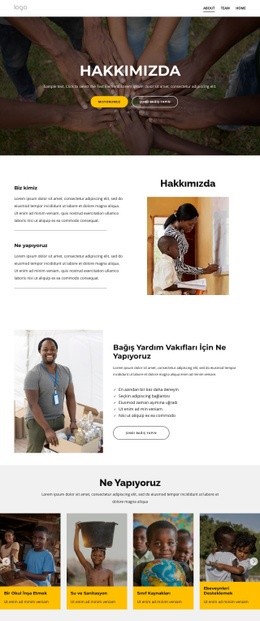 Çocuklar Için Yardım Kuruluşu Için Premium HTML5 Şablonu