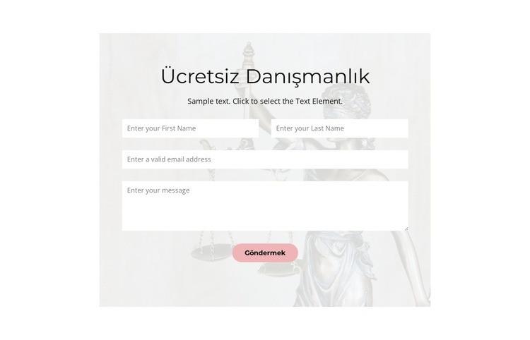 Boşanma anlaşmaları konusunda uzmanlaşmıştır Web Sitesi Mockup'ı