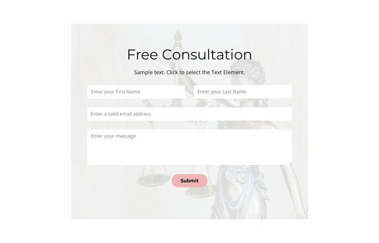 Specializes in divorce settlements Web Page Design