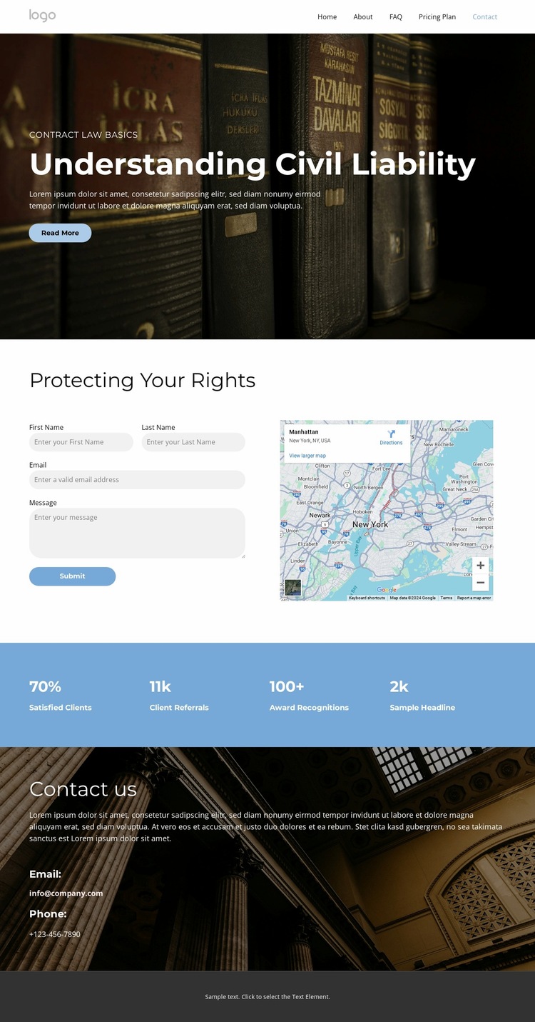 Legal Rights Explained Website Builder Templates