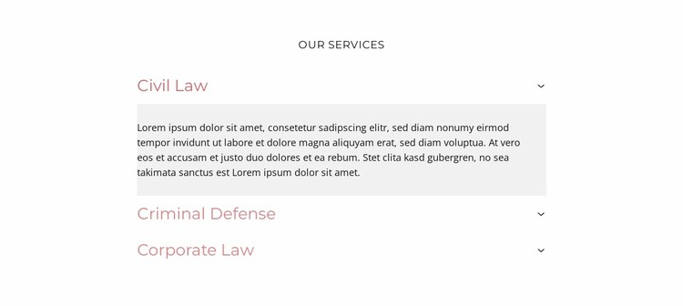 Specializes in patent law Website Mockup