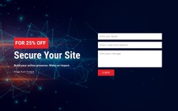 Secure Your Site HTML5 & CSS3 Template