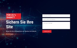 Sichern Sie Ihre Site HTML5- Und CSS3-Vorlage