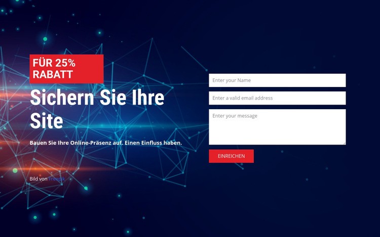 Sichern Sie Ihre Site HTML Website Builder