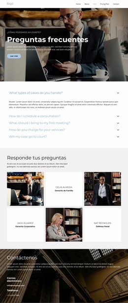 Asesores Legales De Confianza - Plantilla Joomla Profesional