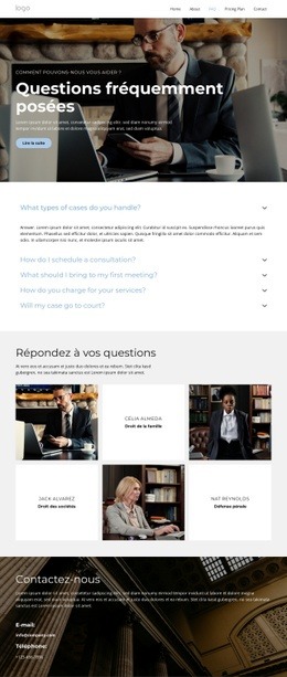 HTML5 Réactif Pour Conseillers Juridiques De Confiance