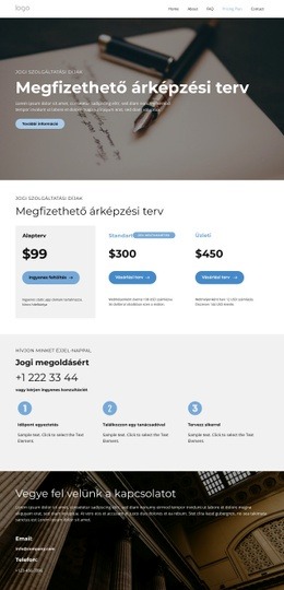 Szakmai Jogtanácsos - Egyszerű Webhelysablon