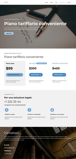 Consulenza Legale Professionale - Modello Di Sito Web Semplice