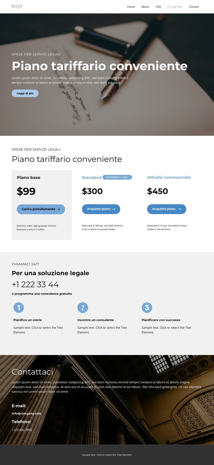 Consulenza legale professionale Tema WordPress