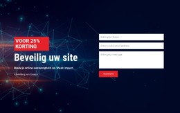 Beveilig Uw Site HTML5- En CSS3-Sjabloon