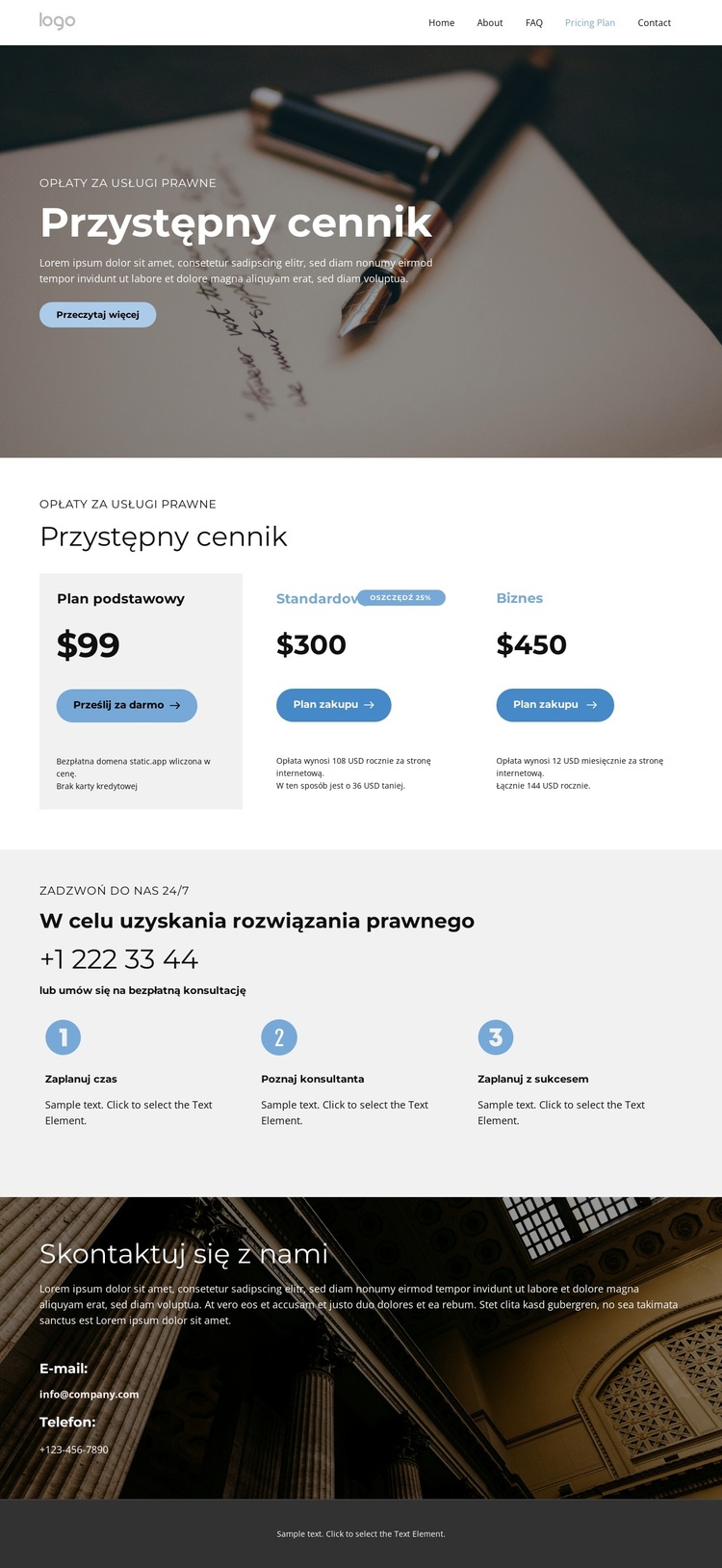 Profesjonalny Doradca Prawny Motyw WordPress