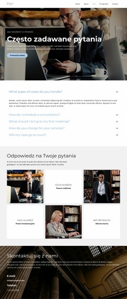 Projekt Strony Internetowej Zaufani Doradcy Prawni Na Dowolne Urządzenie