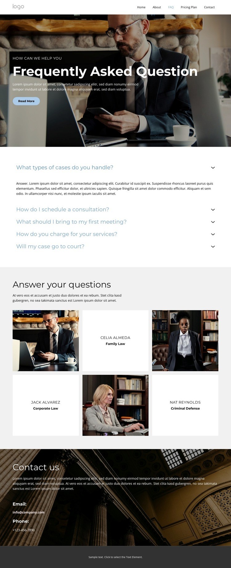 Trusted Legal Advisors Squarespace Template Alternative