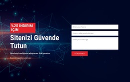 Sitenizin Güvenliğini Sağlayın Için Css Şablonu