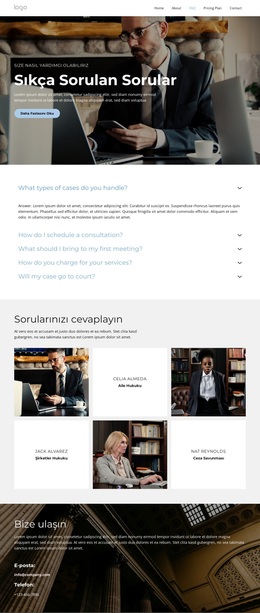 Güvenilir Hukuk Danışmanları Için Çarpıcı WordPress Teması