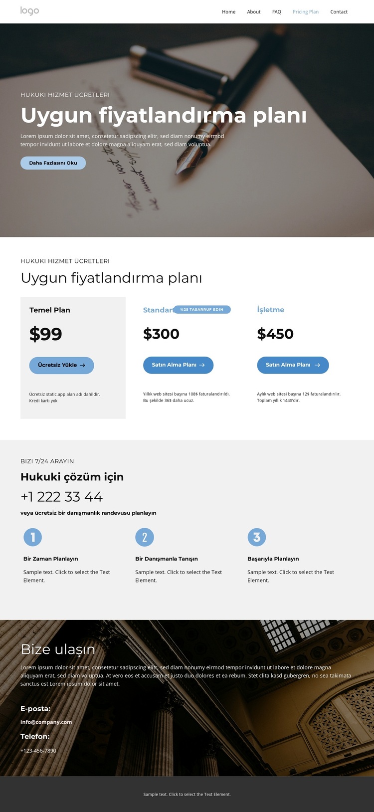 Profesyonel Hukuk Danışmanı WordPress Teması