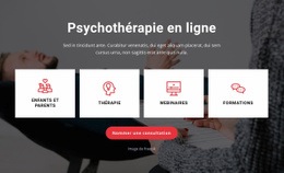 Modèle Web Réactif Pour Thérapie Depuis Votre Canapé