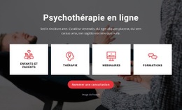 Thérapie Depuis Votre Canapé - Modèle Professionnel Personnalisable D'Une Page