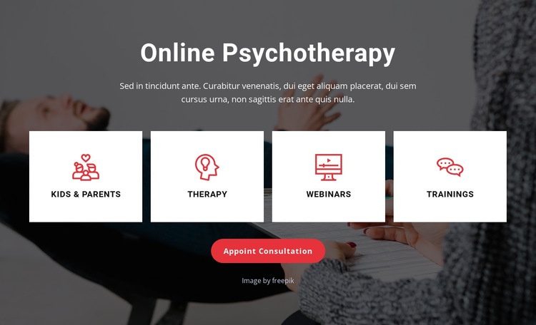 Therapy from your couch Html Code Example